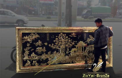 Treo tranh đồng quê thế nào để kích tài?