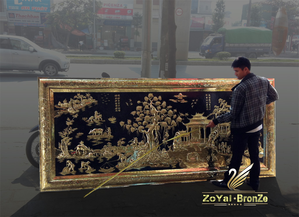 Tranh đồng đồng quê